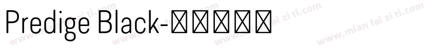 Predige Black字体转换